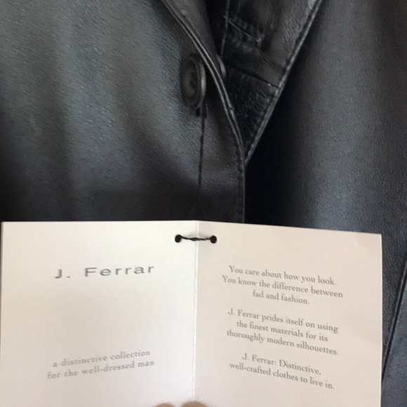 NWT J. Ferrar Genuine Leather Jacket - Picture 5 of 8